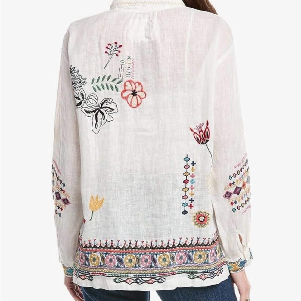 Johnny Was Simmie Blouse Embroidered XS - Picture 3 of 7